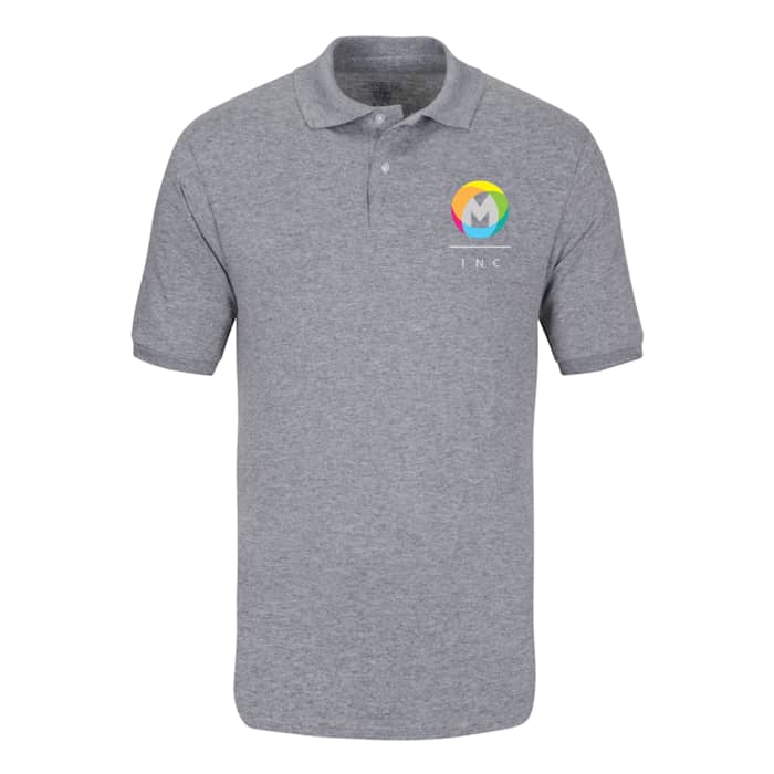 POLO COULEUR AVEC IMPRESSION 1 LOGO ET TEXTE